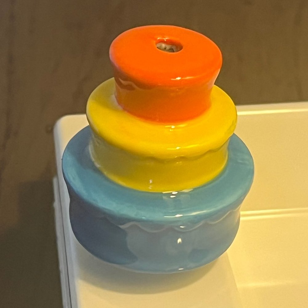 Nora Fleming Best Birthday Ever Cake & Candle Holder